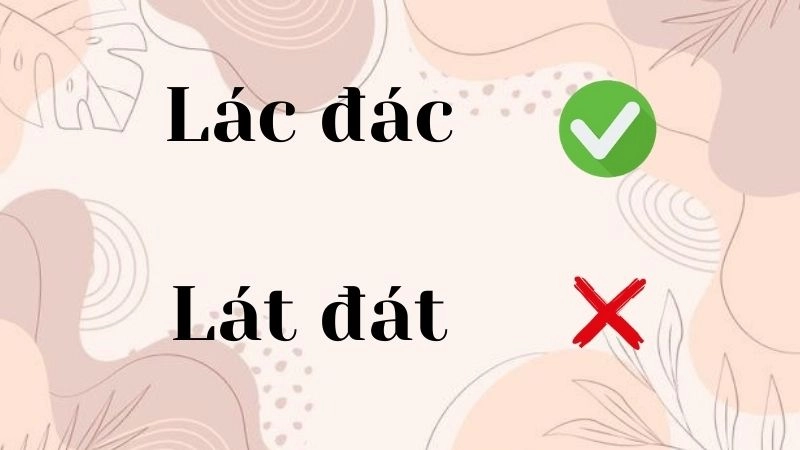 Lát đát hay lác đác đúng chính tả, lác đác là từ đúng