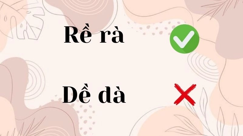 Dề dà hay rề rà đúng chính tả, rề rà là từ đúng