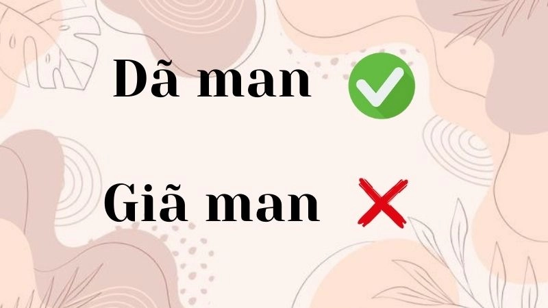 Dã man hay giã man đúng chính tả,''dã man'' là cách viết đúng