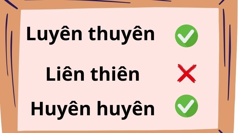 Luyên thuyên hay liên thiên hay huyên thuyên đúng chính tả, huyên thuyên là từ đúng