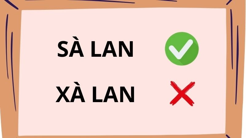 Sà lan hay xà lan đúng chính tả, xà lan là từ đúng