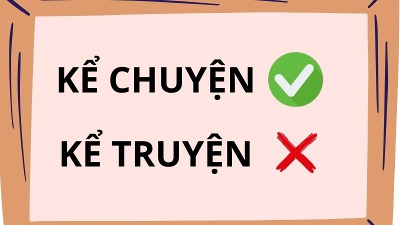Kể chuyện hay kể truyện đúng chính tả, kể chuyện là từ đúng
