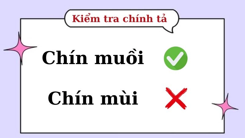 Chín mùi hay chín muồi đúng chính tả, chín muồi là từ đúng