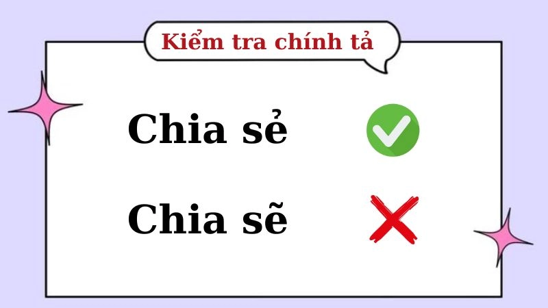 Chia sẻ hay chia sẽ đúng chính tả, chia sẻ là từ đúng