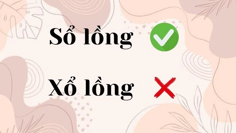 Sổ lồng hay xổ lồng đúng chính tả, xổ lồng là từ đúng