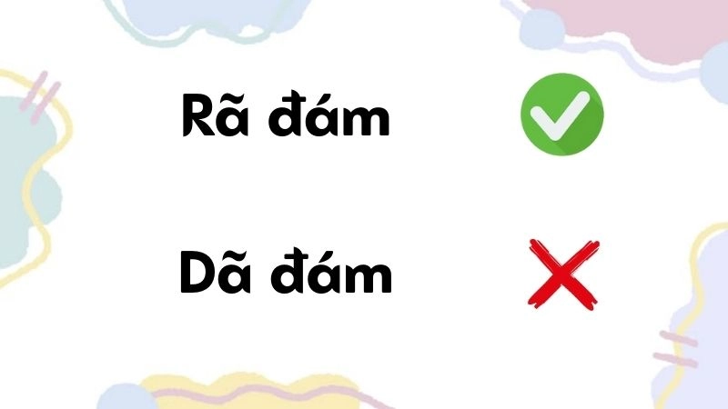 Rã đám hay giã đám đúng chính tả, giã đám là từ đúng