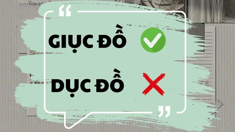 Dục đồ hay giục đồ đúng chính tả, giục đồ là từ đúng