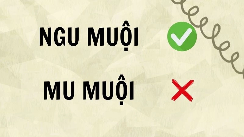 Ngu muội hay mu muội đúng chính tả, ngu muội là từ đúng