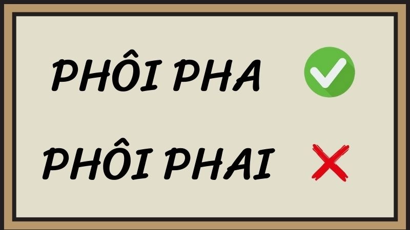 Phôi pha hay phôi phai đúng chính tả, phôi pha là từ đúng