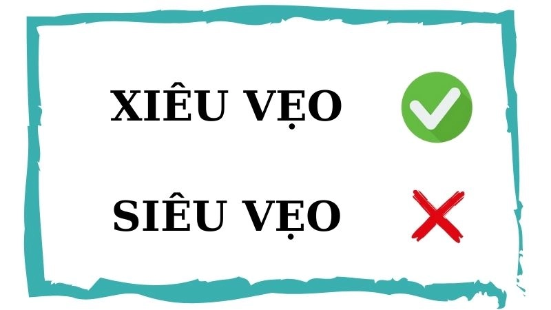 Xiêu vẹo hay siêu vẹo đúng chính tả, xiêu vẹo là từ đúng