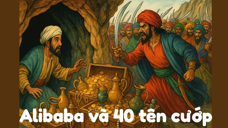 Tóm tắt truyện cổ tích Alibaba và 40 tên cướp hấp dẫn