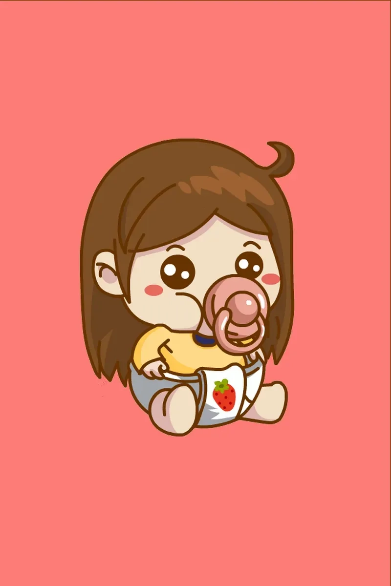 Chọn Tải ảnh avatar nữ chibi siêu cute cho mạng xã hội