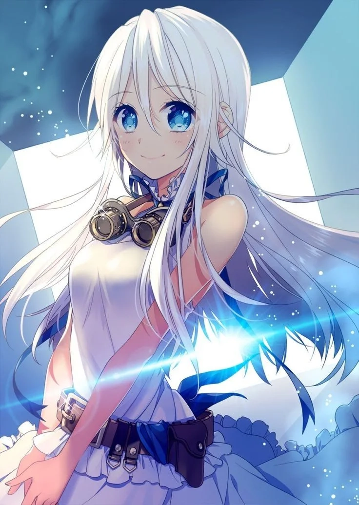 Con gái anime ngầu với ánh mắt sắc sảo và thần thái tự tin
