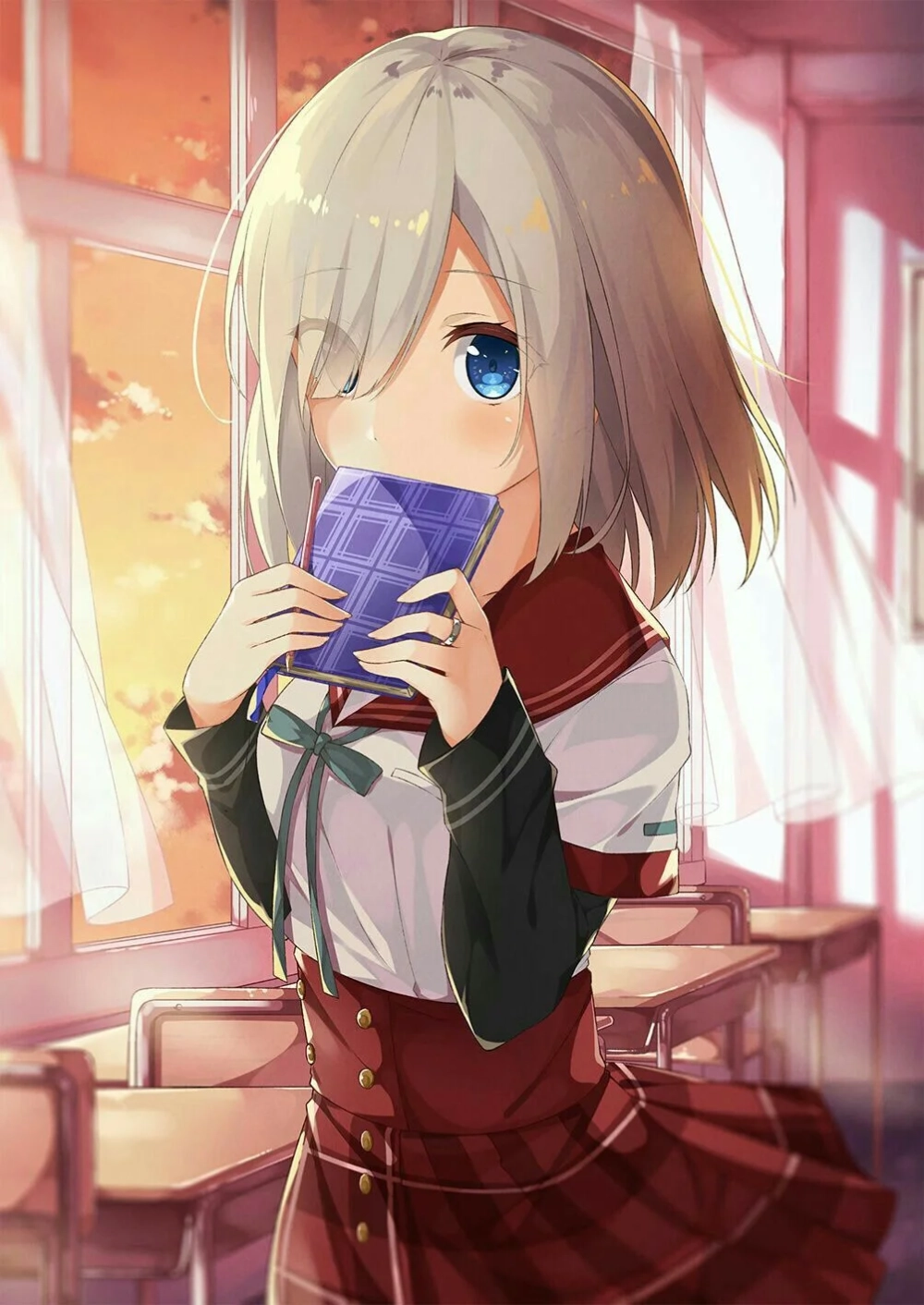 Hinh gai anime đẹp đầy nghệ thuật khiến người xem mê mẩn