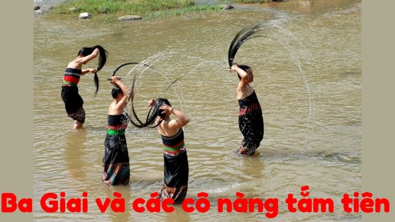Tóm tắt Truyện dân gian - Ba Giai và các cô nàng tắm tiên