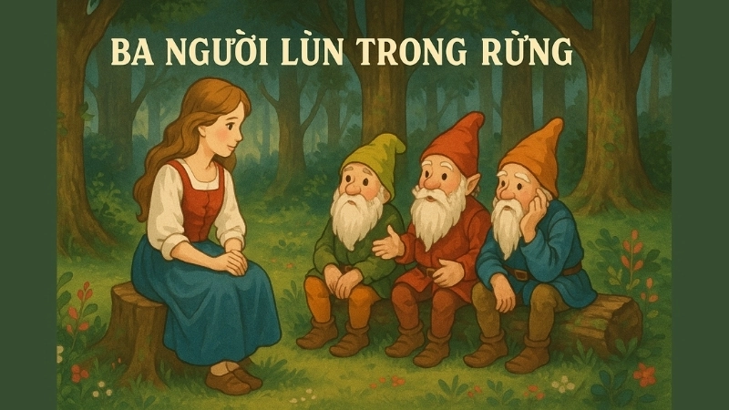 Truyện cổ tích nước ngoài - Ba người lùn trong rừng hay nhất
