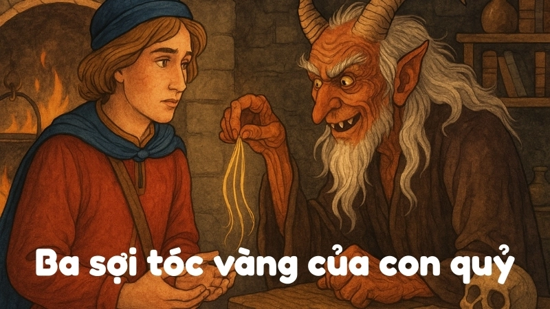 Truyện cổ tích nước ngoài - Ba sợi tóc vàng của con quỷ