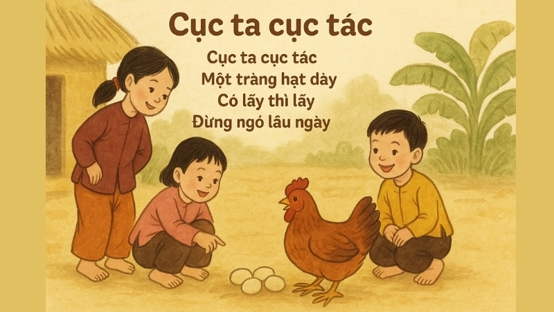 Bài đồng dao Cục ta cục tác và ý nghĩa nuôi dạy trẻ