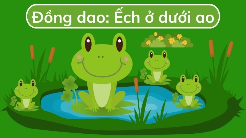 Đồng dao Ếch dưới ao