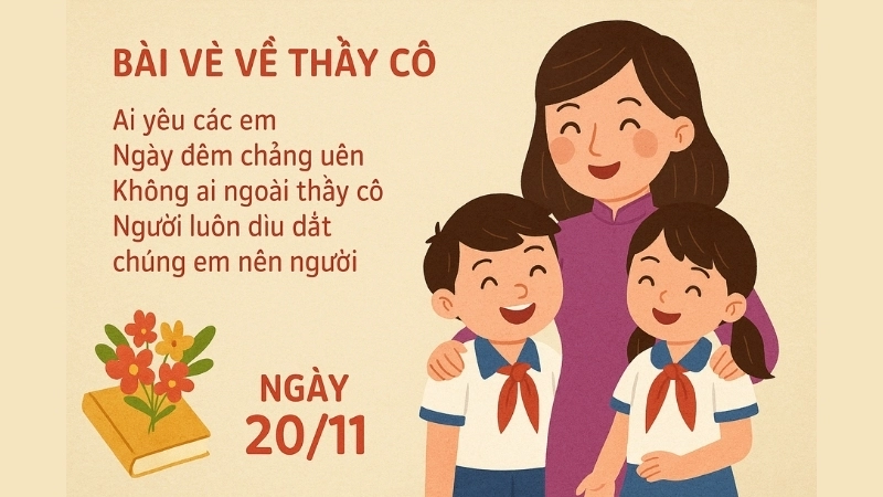 Top những bài vè về thầy cô nhân ngày 20/11