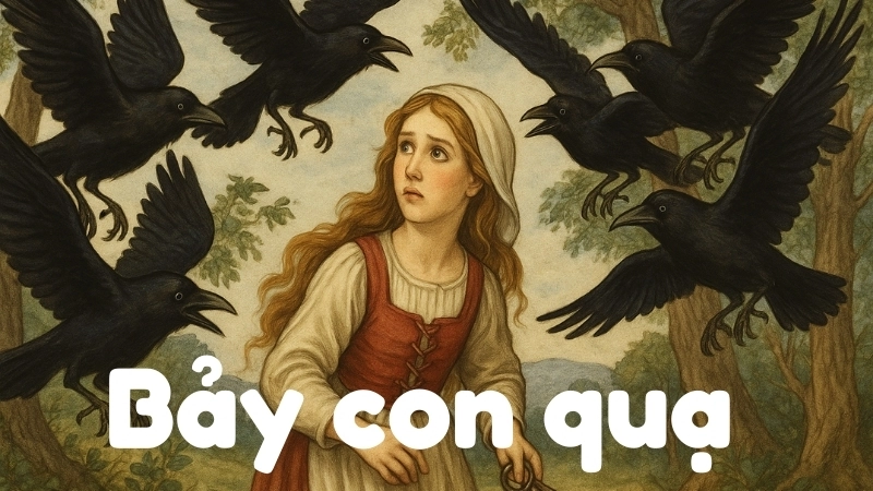 Khám phá truyện cổ tích nước ngoài - Bảy con quạ