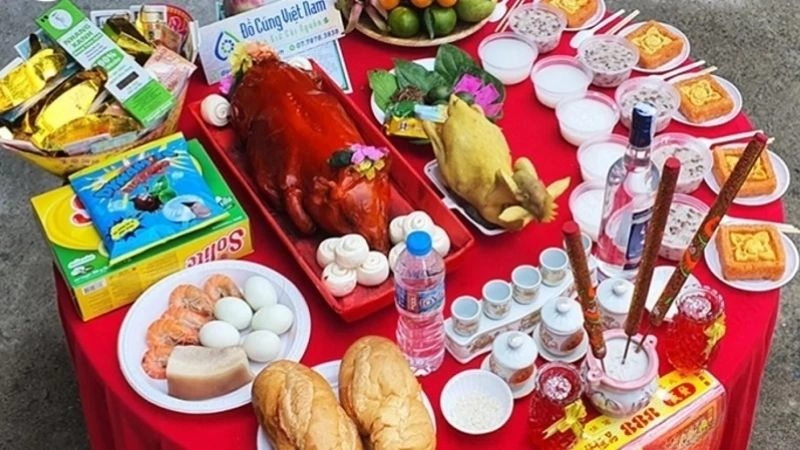 Mâm lễ tùy điều kiện của từng gia đình