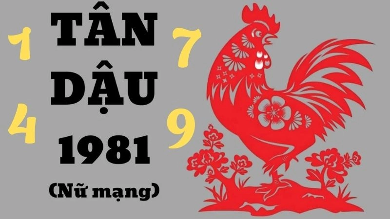 ữ giới tuổi Tân Dậu hợp với các số 3, 4 và 6