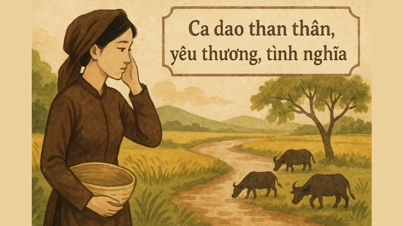 Ca dao than thân yêu thương tình nghĩa