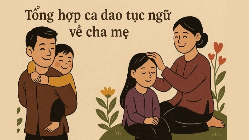 Tổng hợp ca dao tục ngữ về cha mẹ ghi trọn chữ hiếu