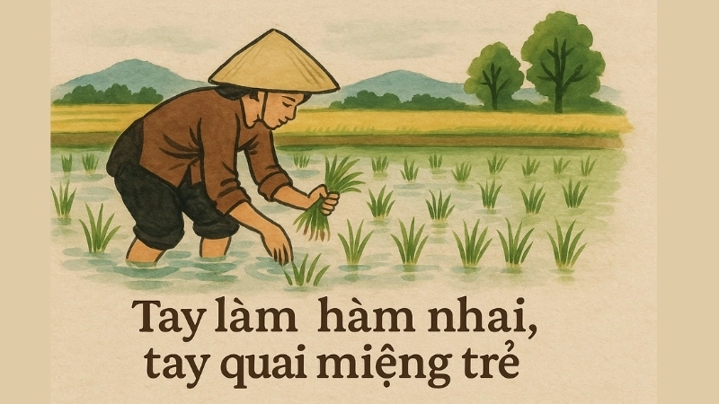 Ca dao về lao động sản xuất là kinh nghiệm hàng ngày