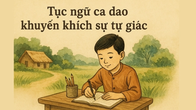 Tục ngữ ca dao khuyến khích sự tự giác