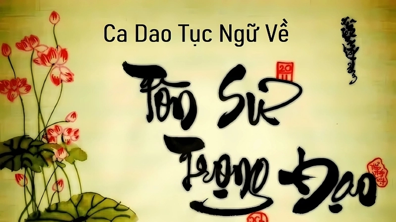 Các câu tục ngữ về tôn sư trọng đạo tôn vinh công ơn