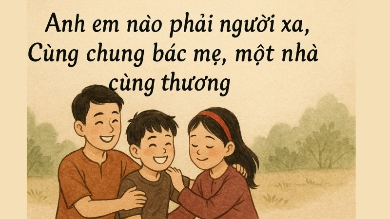 Tục ngữ ca dao khuyên anh chị em nên yêu thương lẫn nhau