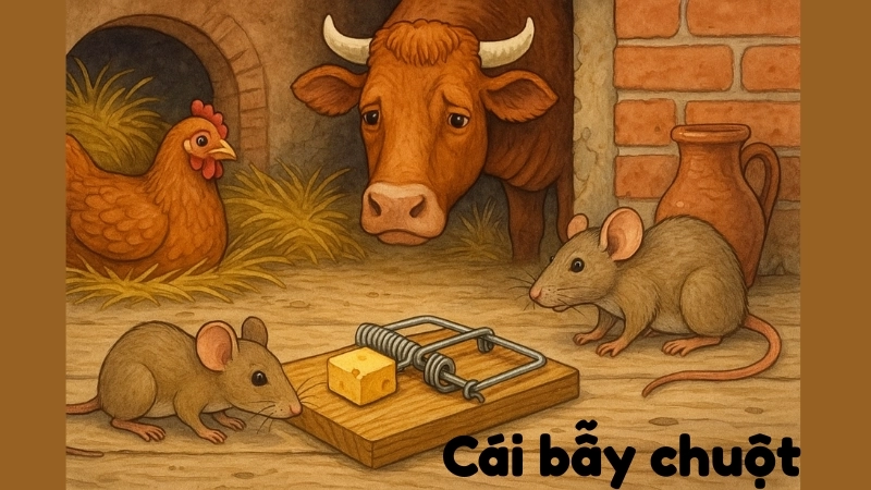 Tóm tắt Truyện ngụ ngôn - Cái bẫy chuột ngắn gọn, dễ hiểu