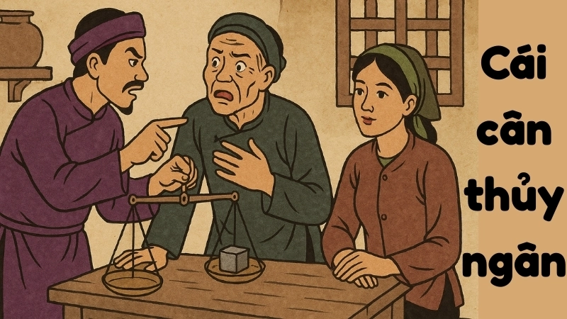 Tóm tắt Truyện dân gian - Cái cân thủy ngân đầy đủ nhất