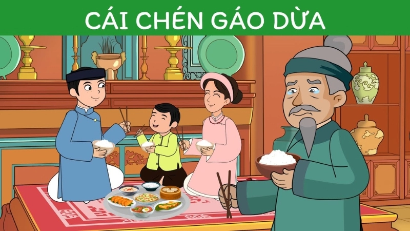 Tóm tắt nhanh truyện cổ tích Cái chén gáo dừa hay