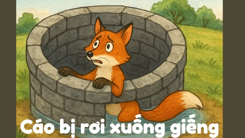 Tóm tắt Truyện ngụ ngôn - Cáo bị rơi xuống giếng hay nhất