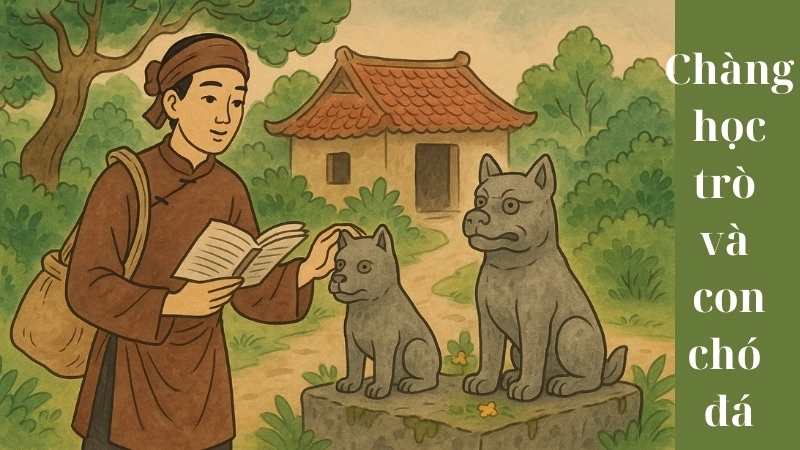 Tóm tắt truyện cổ tích Việt Nam - Chàng học trò và chó đá