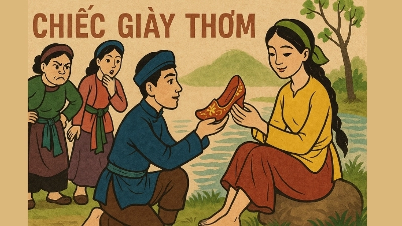 Tóm tắt Truyện dân gian - Chiếc giày thơm hay nhất