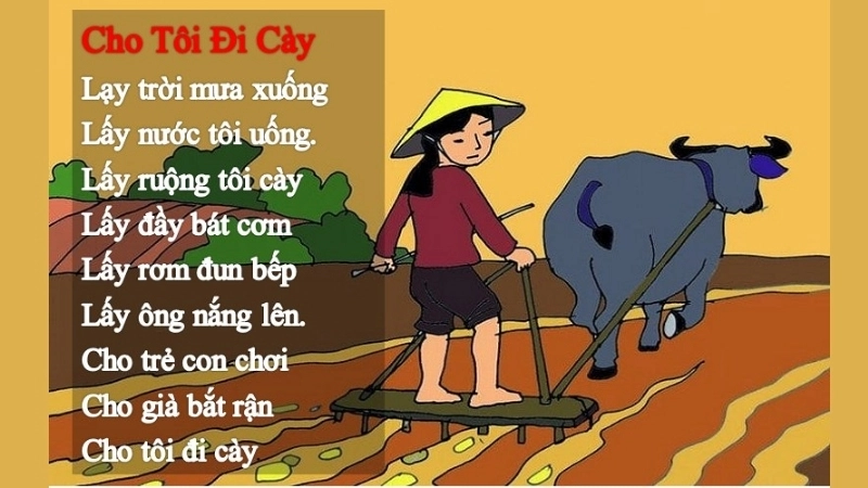 Bài đồng dao Cho tôi đi cày