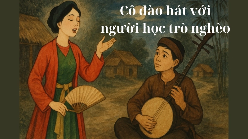Tóm tắt truyện Cô đào hát và chàng học trò nghèo