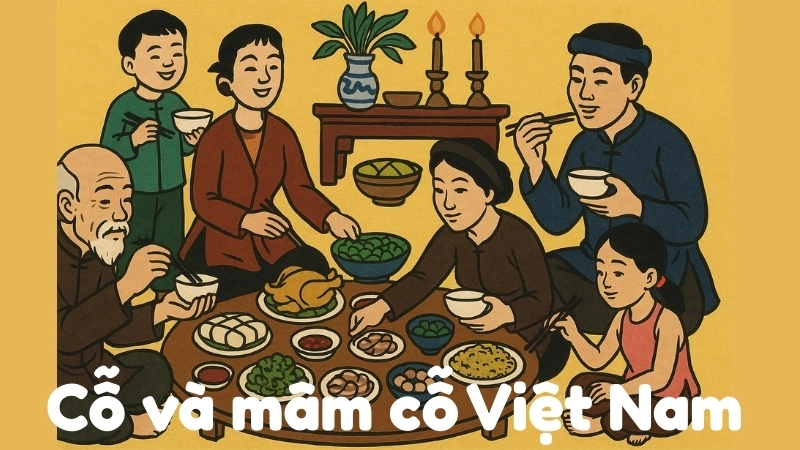 Tóm tắt truyện dân gian - Cỗ và mâm cỗ Việt Nam hấp dẫn