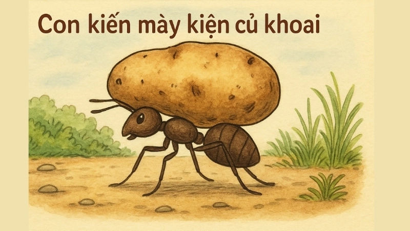 Bài đồng dao Con kiến mày kiện củ khoai