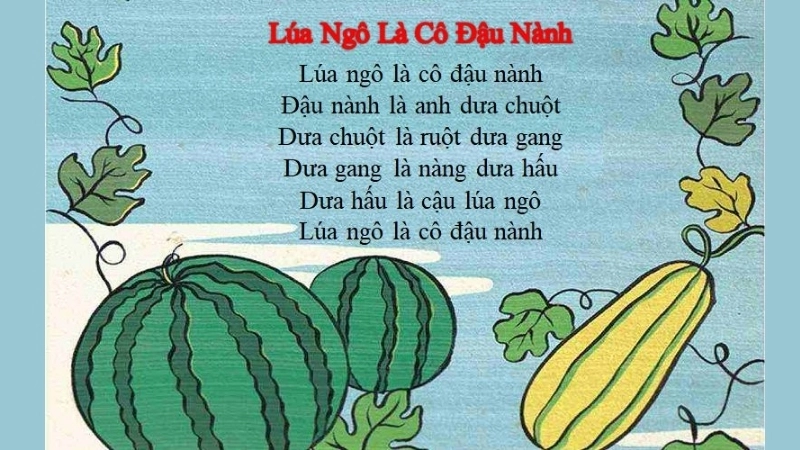 Nội dung bài đồng dao Lúa ngô là cô đậu nành