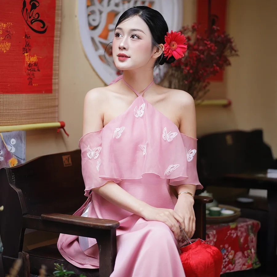Góc chụp nghệ thuật của ảnh gái xinh mặc áo dài
