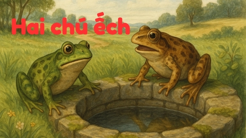 Tóm tắt Truyện cổ tích nước ngoài - Hai chú ếch ngắn gọn