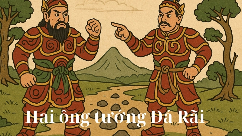 Tóm tắt truyện cổ tích Việt Nam Hai ông tướng Đá Rãi