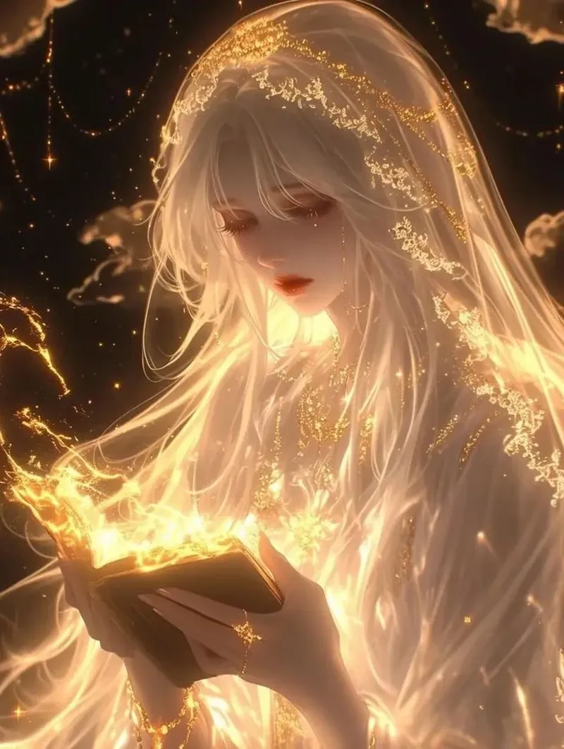 Hình ảnh anime girl dễ thương mặc váy nữ tính và ngọt ngào