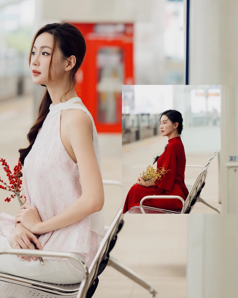 Gái xinh mặc áo dài dịu dàng đậm chất truyền thống