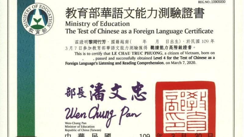 TOCFL – Một trong các chứng chỉ Tiếng Trung giá trị nhất